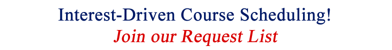 Select courses of interest